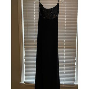 Like New Strapless maternity dress with sequin embellishment